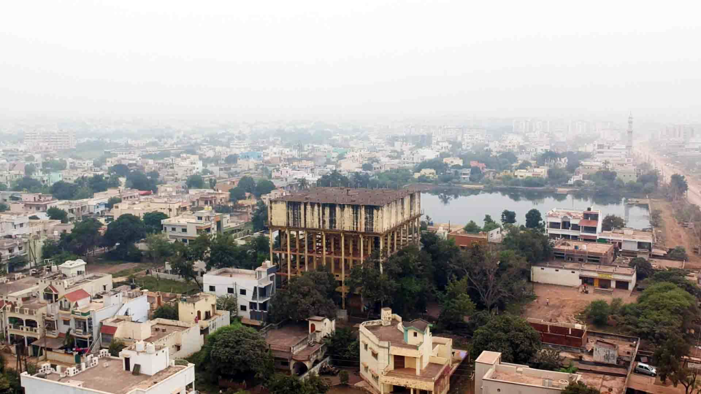bhilai city drone shot by the local guide

