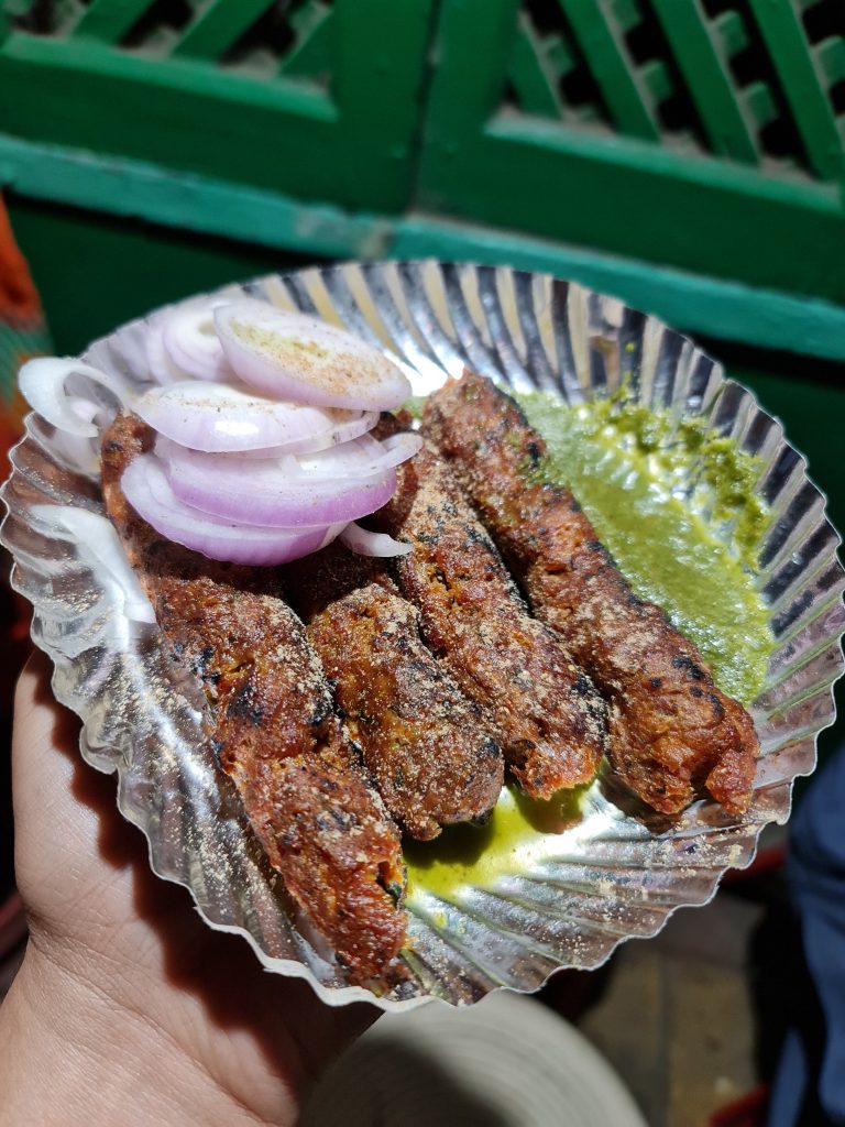 Mutton seekh at garden seekh kabab